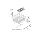 GE GDF520PGJ5WW upper rack assembly diagram