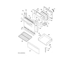 Hotpoint RB720DH2WW door & drawer parts diagram