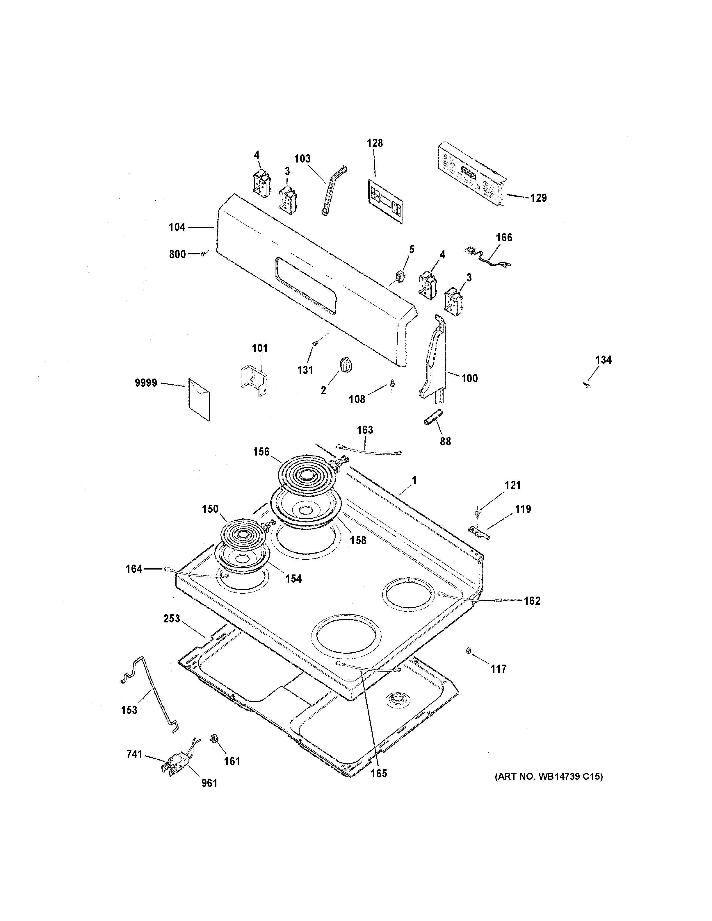 CONTROL PANEL & COOKTOP