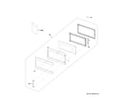 GE DVM7195DK3BB door parts diagram