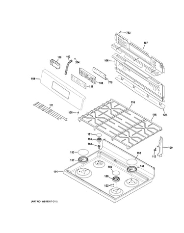 Control panel & cooktop