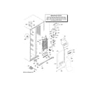 GE GSS23HGHJCWW freezer section diagram