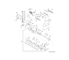 GE ZISB420DRK ice maker & dispenser diagram