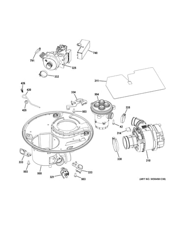 Sump & motor mechanism