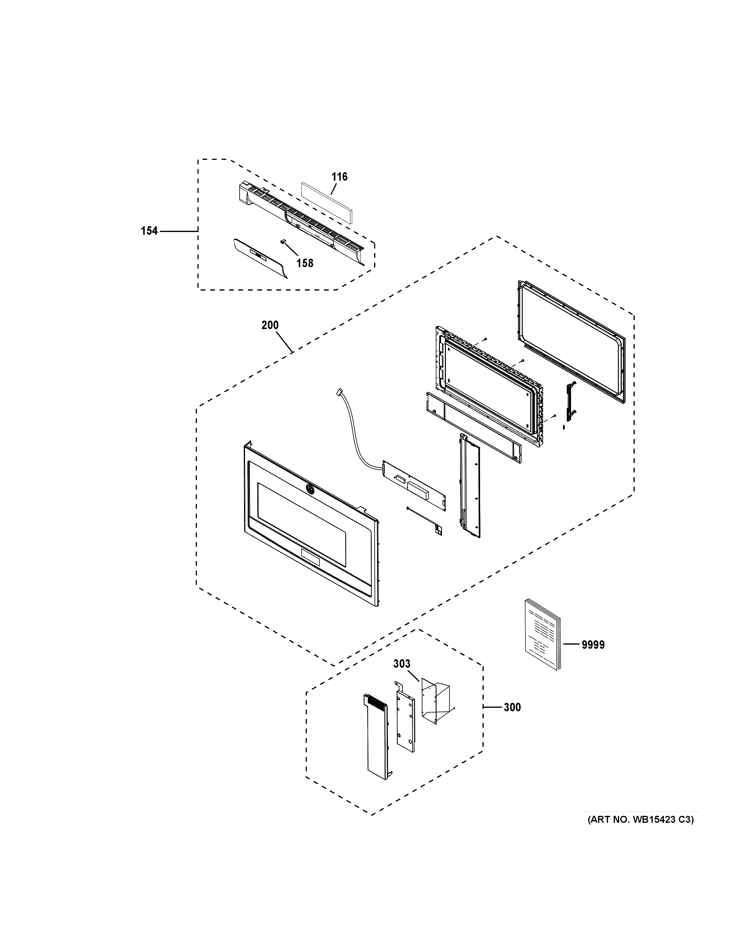 Control panel & door parts