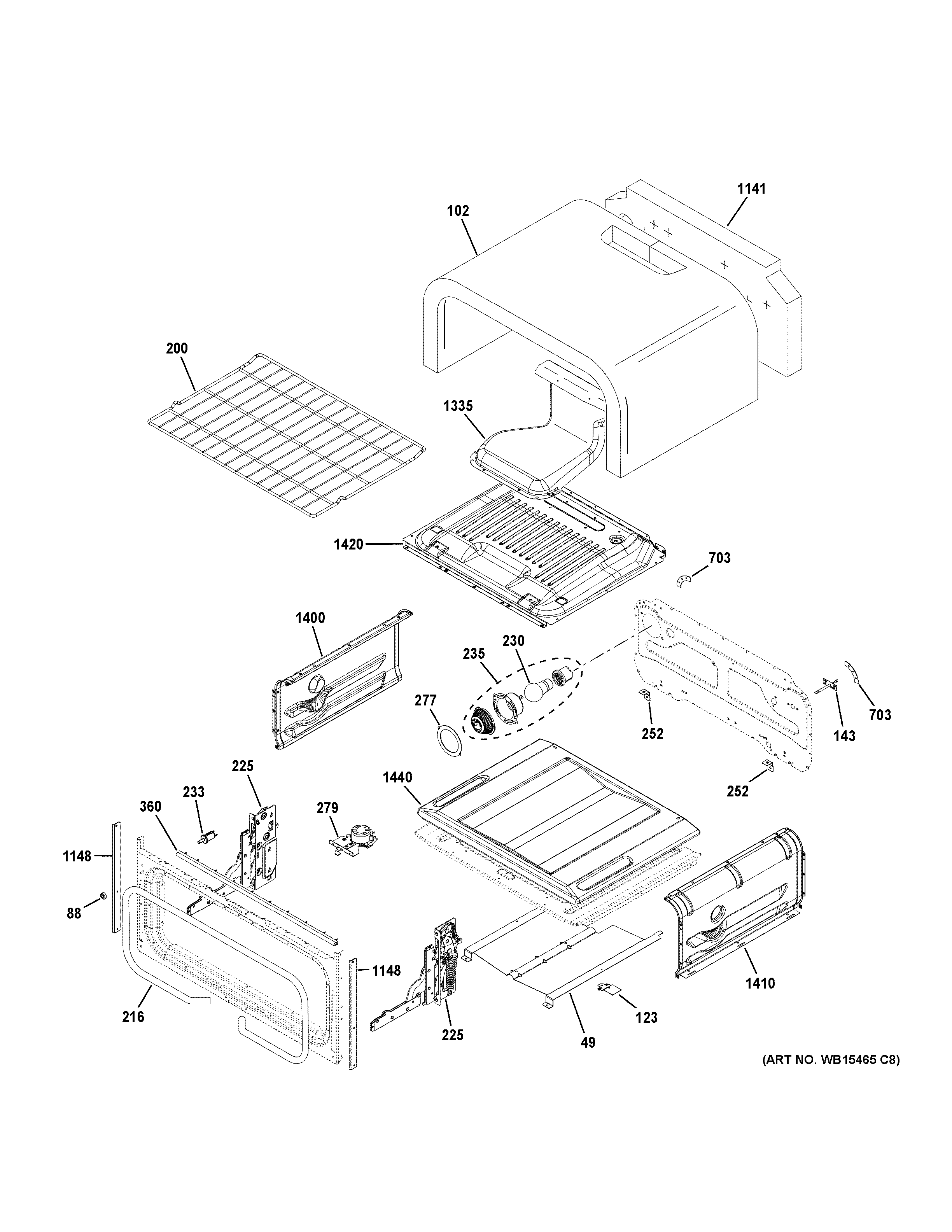 Upper oven