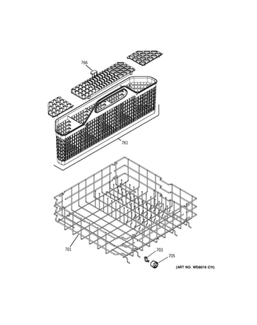 Lower rack assembly