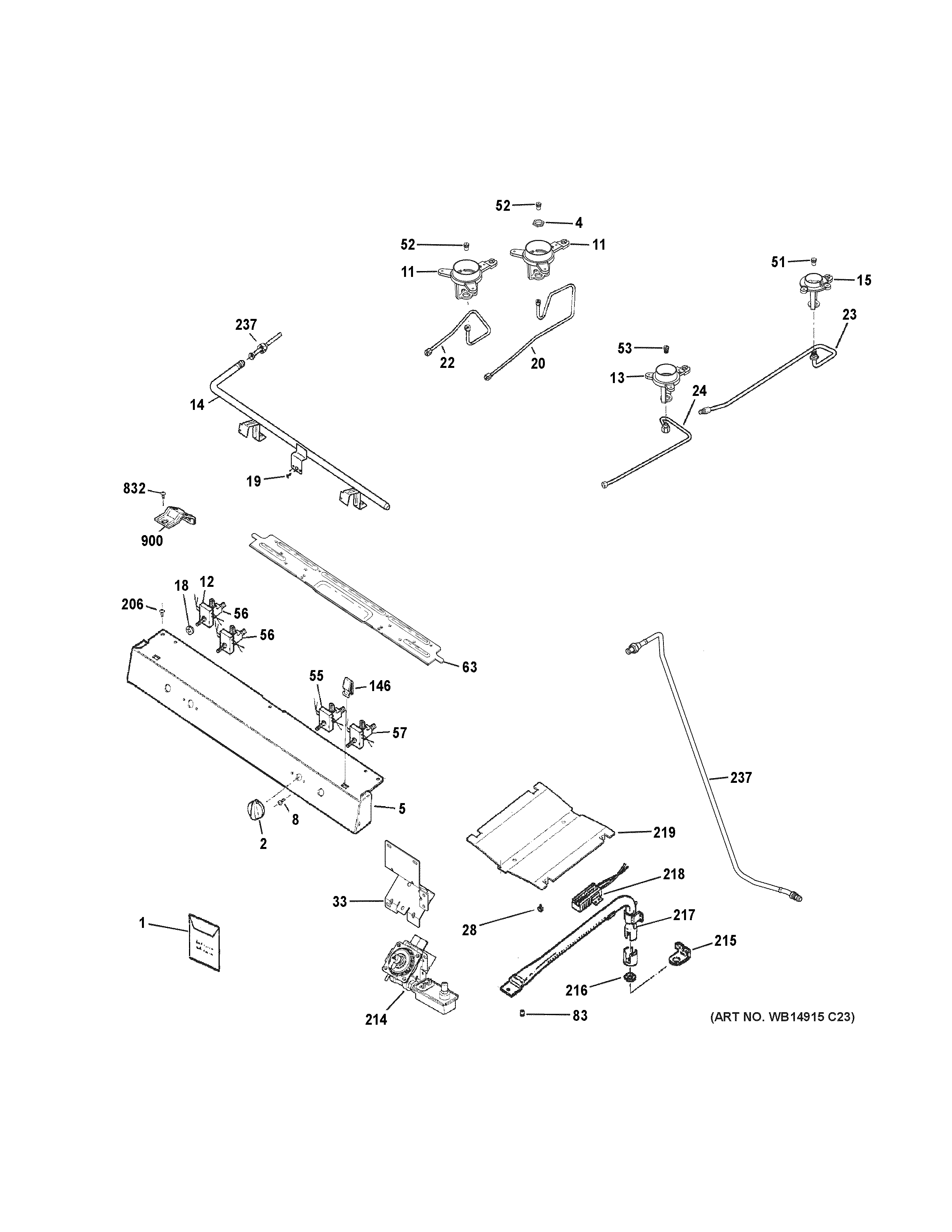 Gas & burner parts