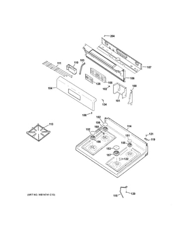 Control panel & cooktop