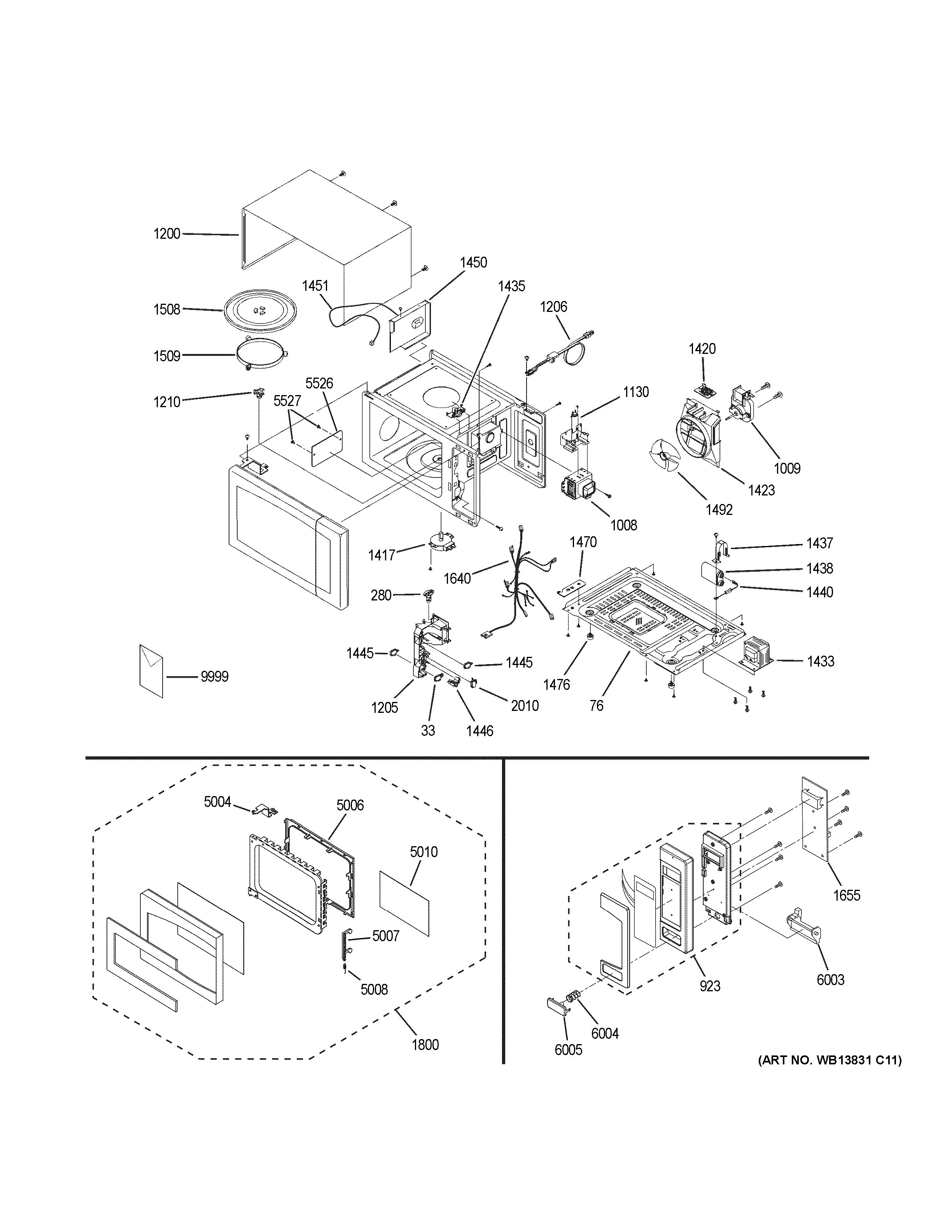 Parts of a Microwave: Microwave Parts Diagram