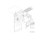 GE GTS18GSHLRSS freezer section diagram