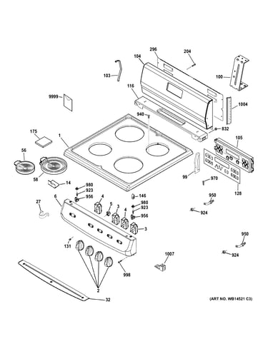 Control panel & cooktop