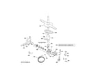 Hotpoint HDA3600N10BB motor-pump mechanism diagram