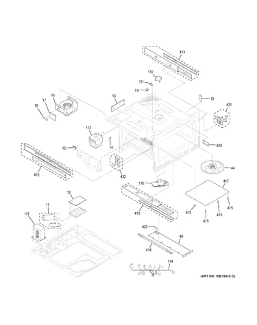 Oven cavity parts