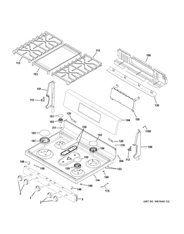 Control panel & cooktop
