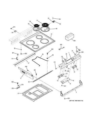 Control panel & cooktop
