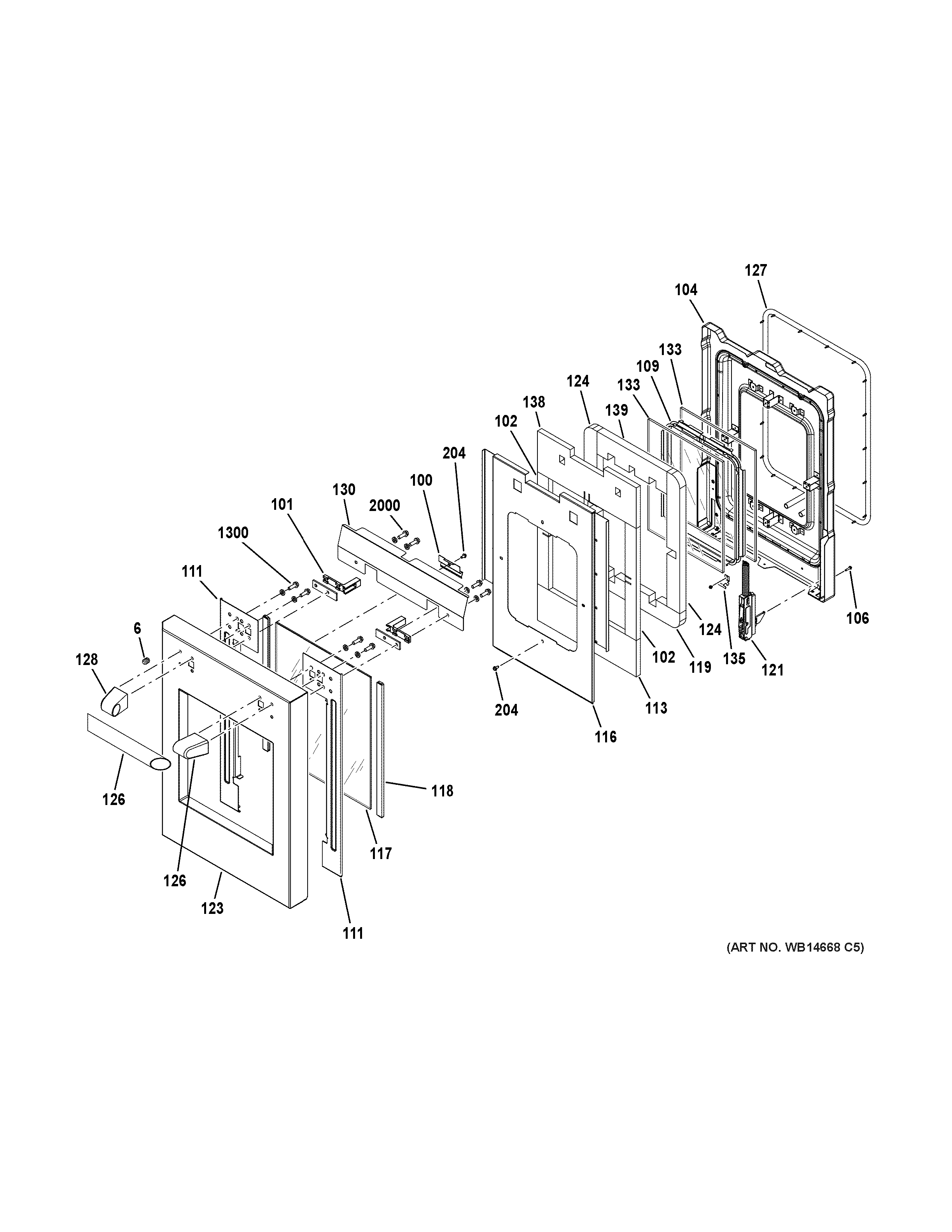 Small door assembly