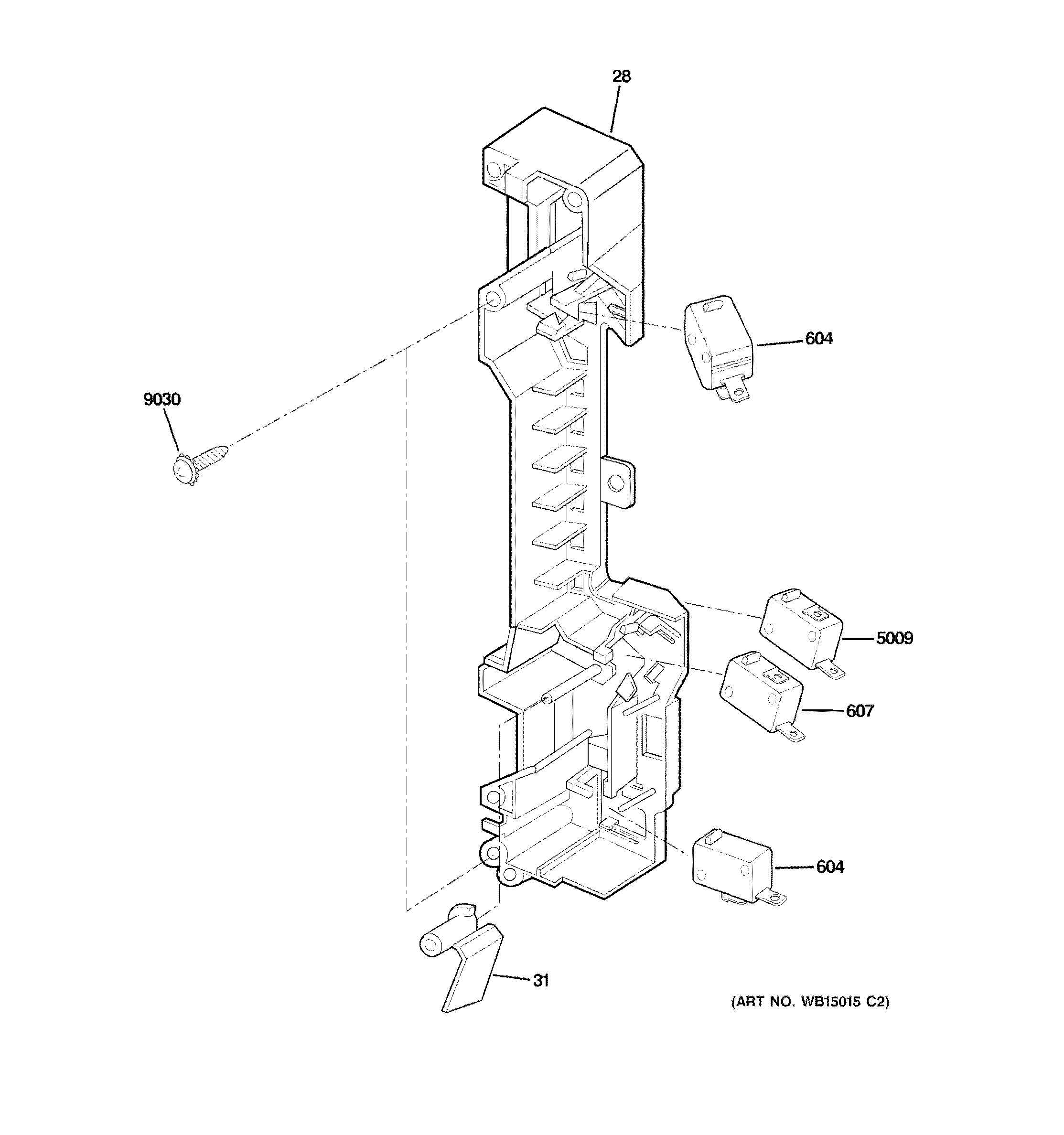 Latch board parts