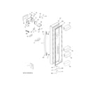 GE GSE25GGHJCCC freezer door diagram