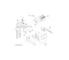 GE GSE25GGHJCCC ice maker & dispenser diagram