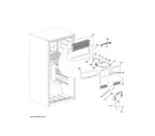 GE GTS18FGLBBB freezer section diagram