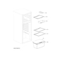 Haier HA10TG31SS shelves & drawers diagram