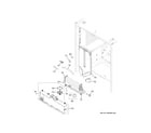 GE CFE28TSHPSS fresh food section diagram