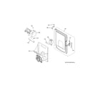 GE PYE22PBLBTS ice maker & dispenser diagram