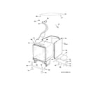 GE GSC3500V00BB cabinet & exterior parts diagram