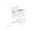Haier HRT18RCPW0 shelves & drawers diagram