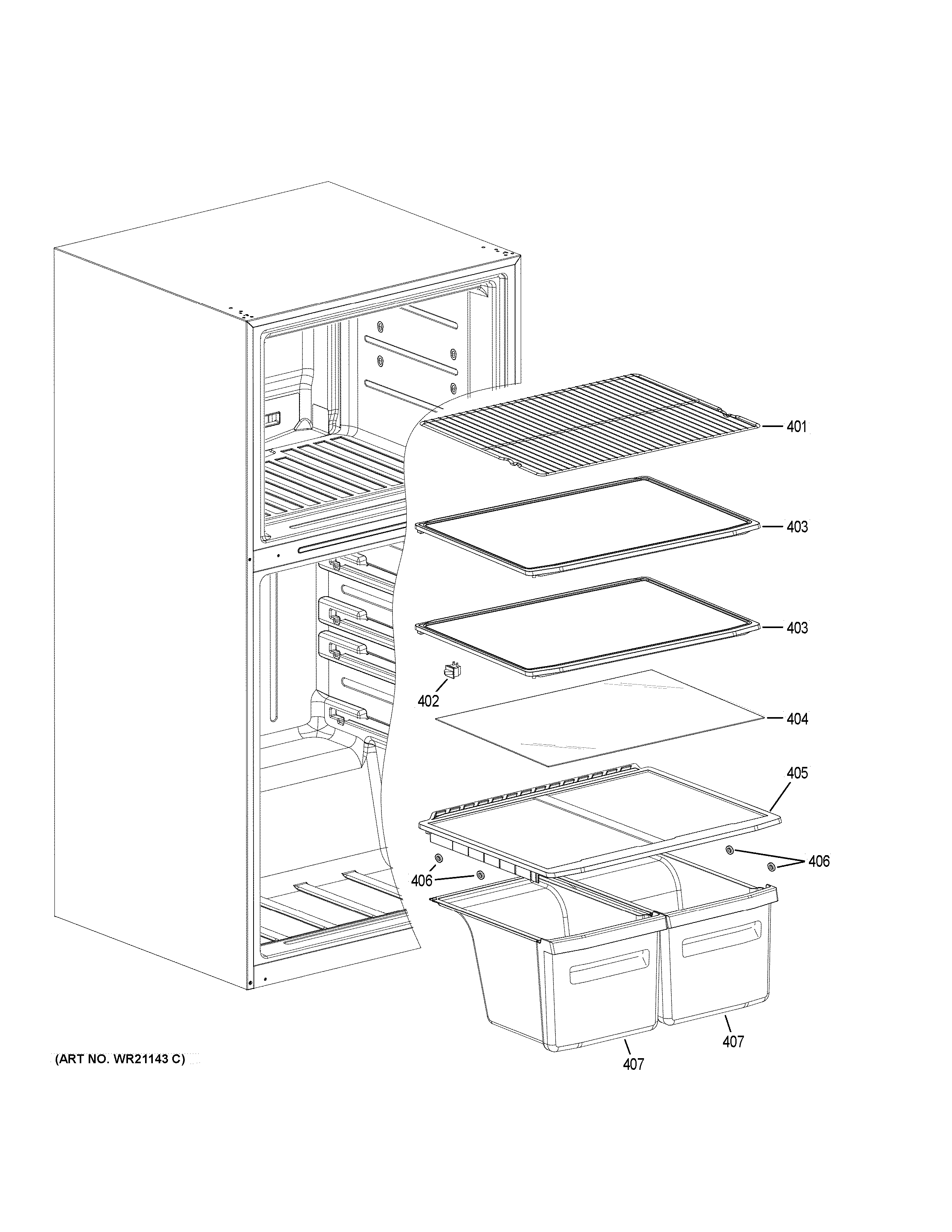 Shelves & drawers