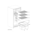 Haier HRT18RCWW0 shelves & drawers diagram