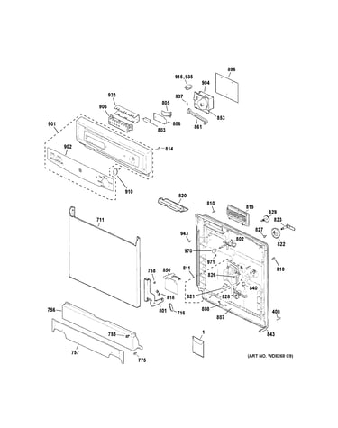 Escutcheon & door assembly