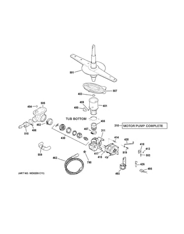 Motor-pump mechanism