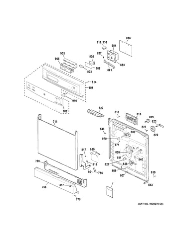 Escutcheon & door assembly
