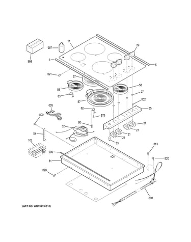 Control panel & cooktop