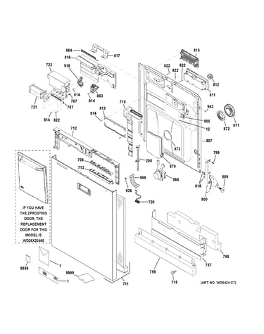 Escutcheon & door assembly