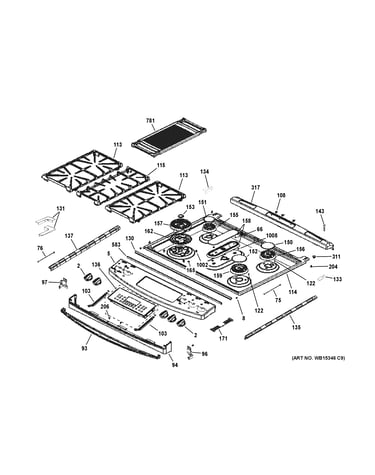 Control panel & cooktop