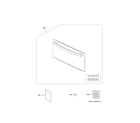 GE PT7800DH5BB microwave door diagram