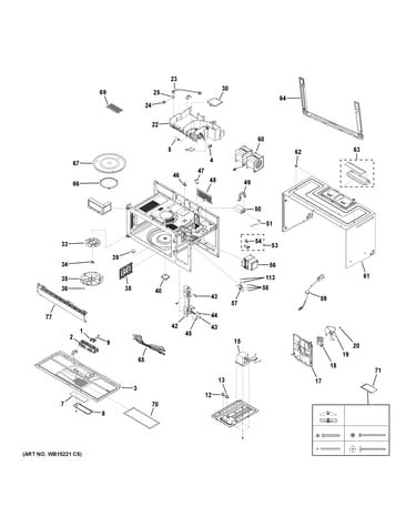 Oven cavity parts