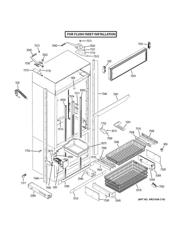 Cabinet - flush inset