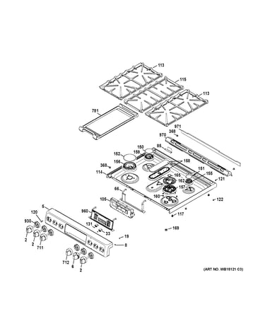 Control panel & cooktop