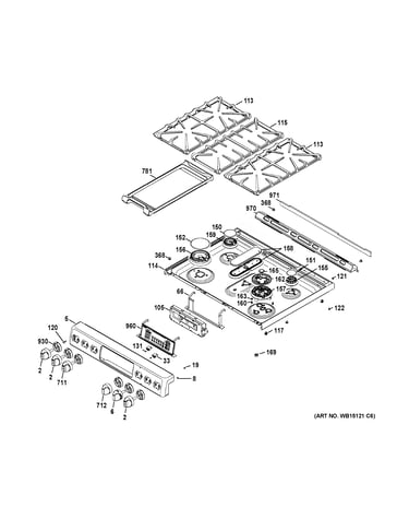 Control panel & cooktop
