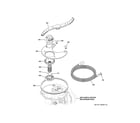 GE GDF620HMJ2ES sump & filter assembly diagram