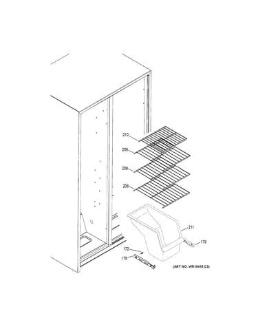 Freezer shelves