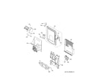 GE GYE22HSKHSS ice maker & dispenser diagram