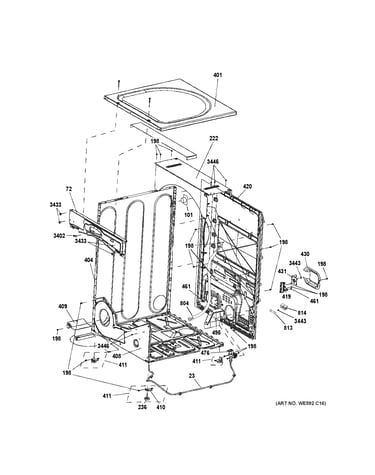 Cabinet & top panel
