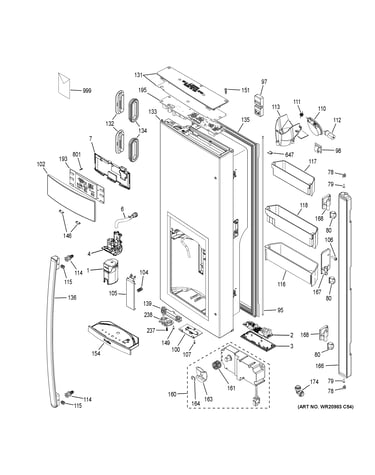 Dispenser door