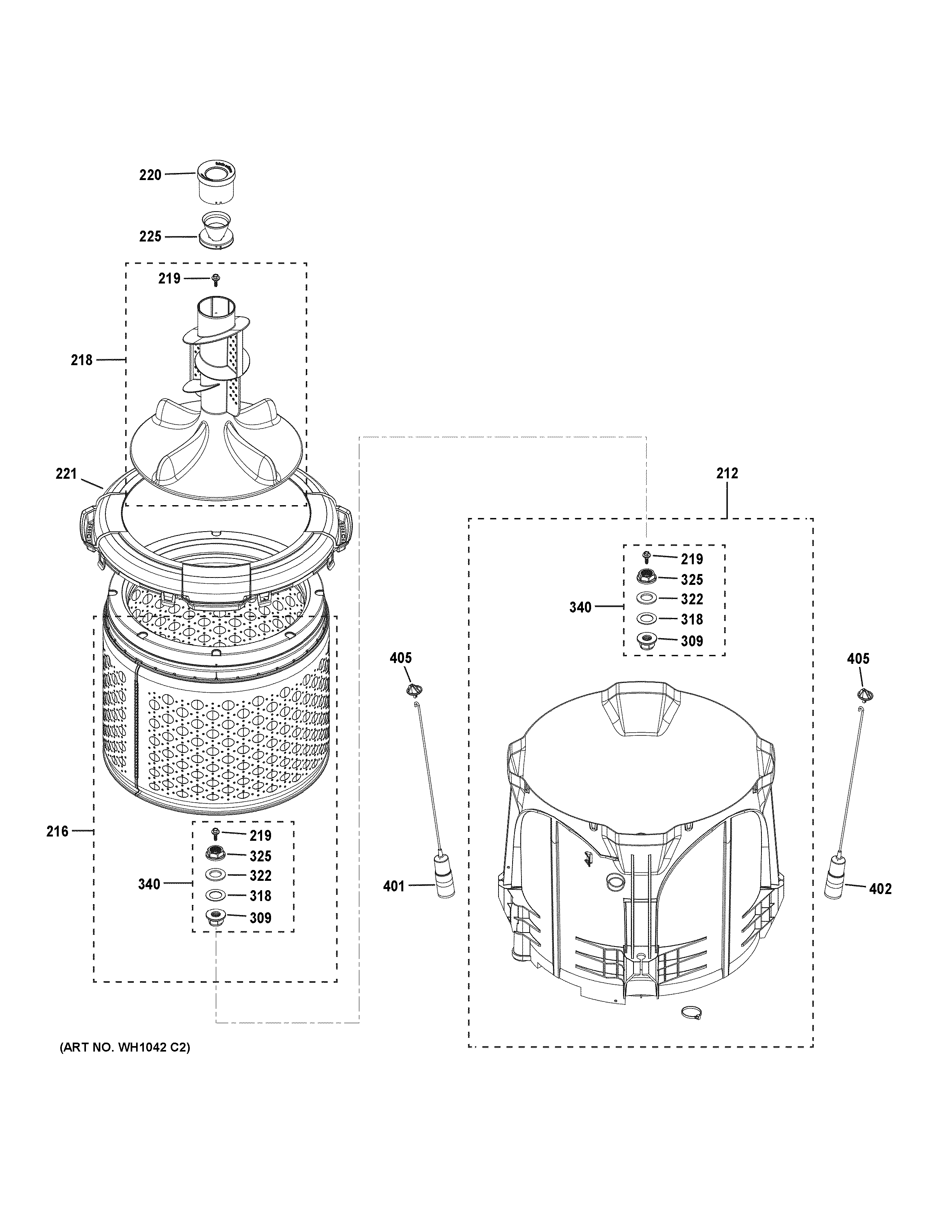 TUB & BASKET ASSEMBLY