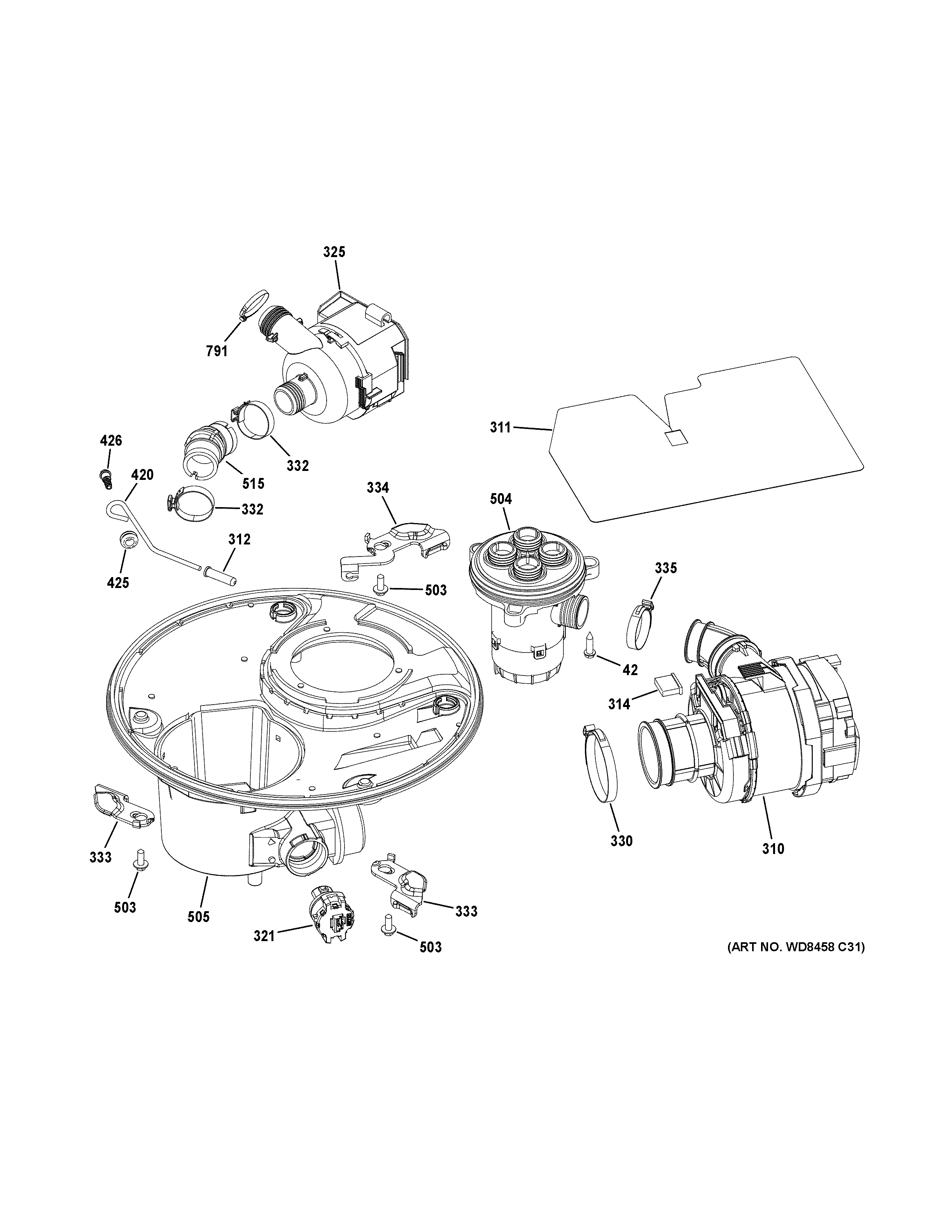 Sump & motor mechanism